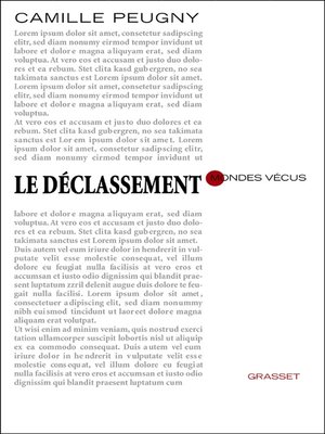 cover image of Le déclassement